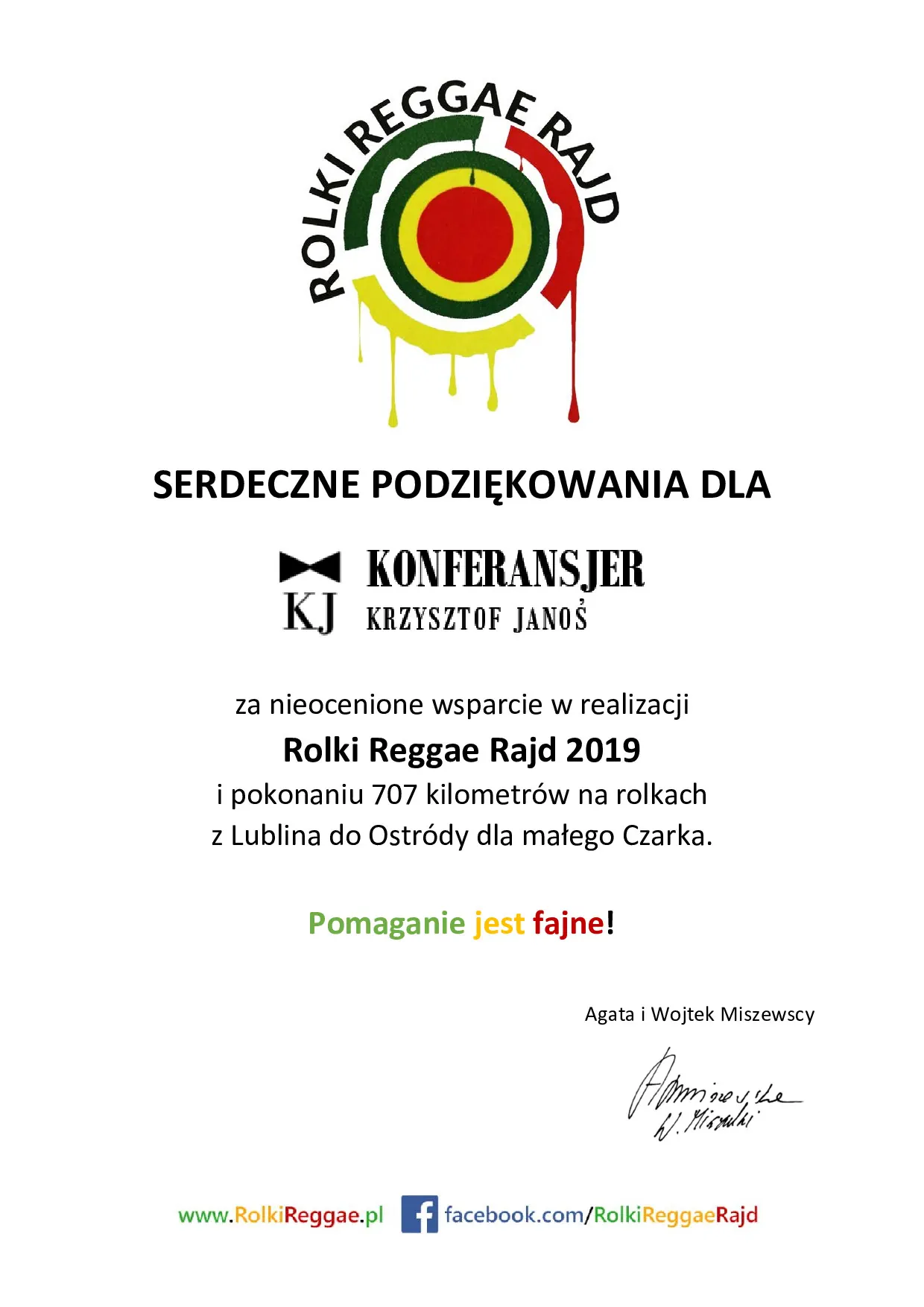 konferansjer referencje Rolki Reggae Rajd